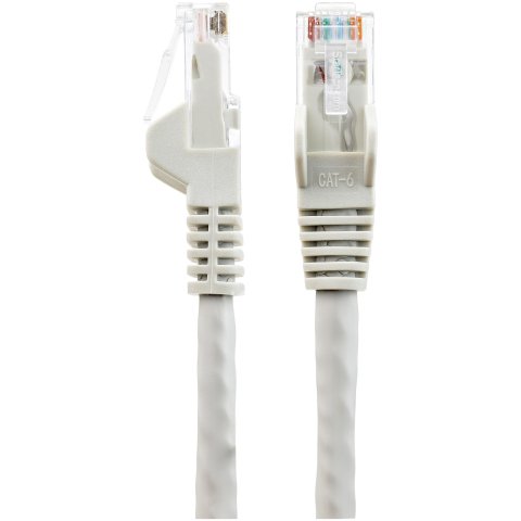 Cable de red Ethernet RJ45 CAT6 de 3m - LSZH -10 Gigabits de 650MHz y PoE de 100W UTP sin Enganches (Snagless) con Alivio