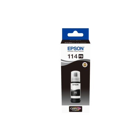 Tinta epson t114 eco tank et-8500 / 8550 negro photo botella 70 ml