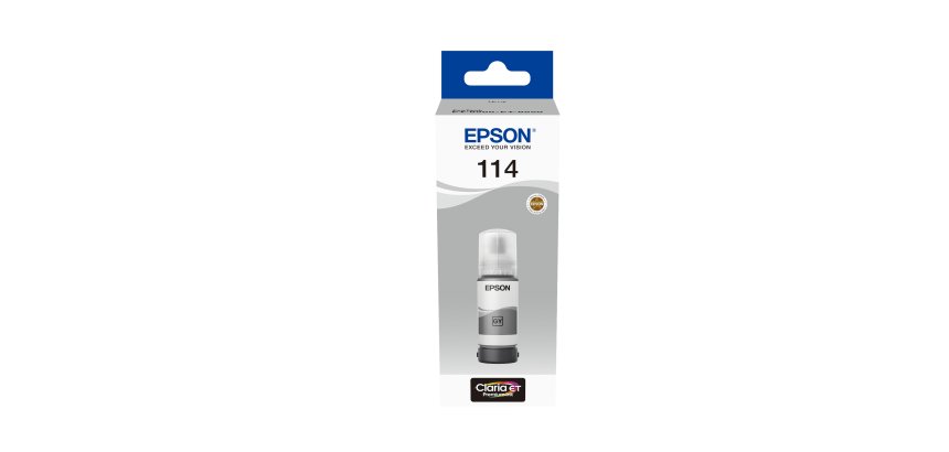 EPSON Bidon d'encre N°114 Gris pour imprimante à réservoir d'encre