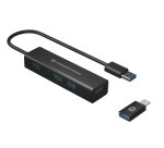 Conceptronic HUBBIES06B hub de interfaz USB 3.2 Gen 1 (3.1 Gen 1) Type-A 5000 Mbit/s Negro
