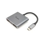 Equip Adattatore USB-C 4 in 1 con doppio HDMI, USB 3.0, 100W USB PD