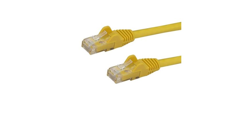 StarTech.com 3m CAT6 Ethernet Cable - Yellow CAT 6 Gigabit Ethernet Wire -250MHz 100W PoE RJ45 UTP Network/Patch Cord Snagless w/Strain Relief Individually Tested