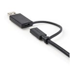 StarTech.com Câble USB-C de 1m avec Adaptateur USB-A Dongle, USB 10Gbps/5Gbps, 100W (5A) PD, 8K 60Hz/4K 144Hz DP Alt Mode - Compatible Thunderbolt
