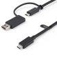 StarTech.com USBCCADP USB-kabel 1 m USB 3.2 Gen 2 (3.1 Gen 2) USB C Zwart