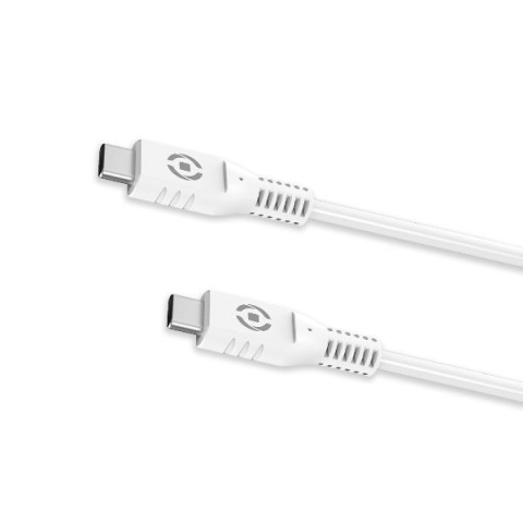 Celly USBCUSBCWH cable USB 1 m USB C 60 W Blanco