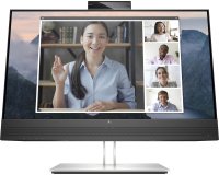 Monitor de videoconferencia HP E24mv G4 pantalla para PC 60,5 cm (23.8") 1920 x 1080 Pixeles Full HD Negro, Plata