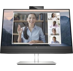 Monitor de videoconferencia HP E24mv G4 pantalla para PC 60,5 cm (23.8") 1920 x 1080 Pixeles Full HD Negro, Plata