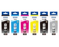 Inktfles EPSON 114 zonderlijke kleuren voor inkttankprinter