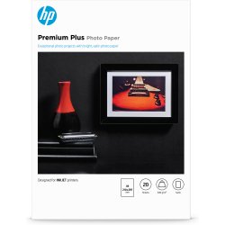 HP Papel fotográfico semibrillante Premium Plus - 20 hojas/A4/210 x 297 mm