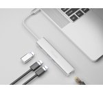 Equip Hub USB-C a USB 3.0 de 3 puertos con adaptador Gigabit