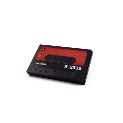 CoolBox SlimChase R-2533 Carcasa de disco duro/SSD Negro, Rojo 2.5"