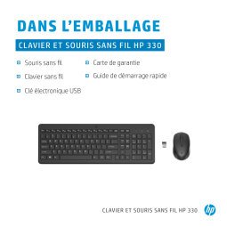 HP Ensemble combiné clavier et souris sans fil 330