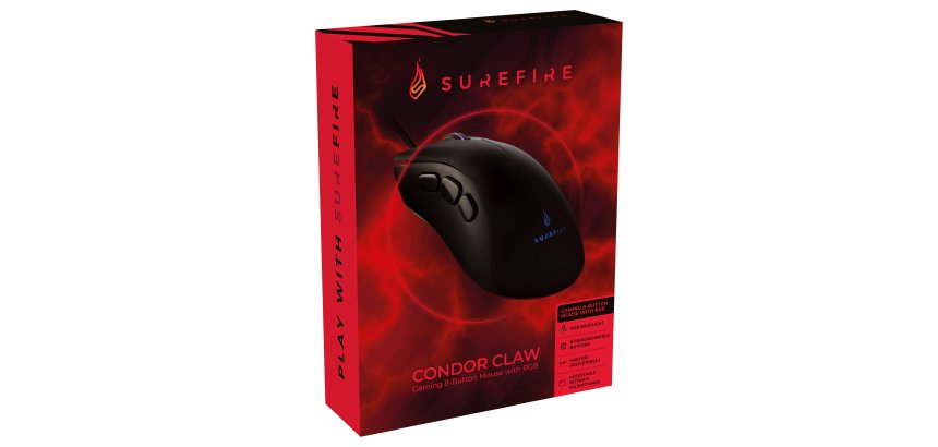 SureFire Condor Claw souris Gaming Droitier USB Type-A Optique 6400 DPI