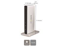 StarTech.com Dual-monitor USB 3.0 docking station met DVI en verticale standaard