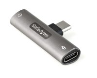 StarTech.com Adaptateur USB-C Audio & Chargeur - Convertisseur Prise Audio Mini Jack Aux TRRS 3.5mm Casque/Écouteurs - 60W USB Type-C Power Delivery Pass-Through - Smartphone/Tablette