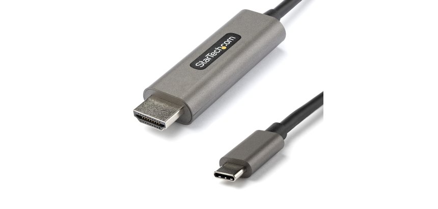 StarTech.com Câble USB C vers HDMI 4K 60Hz HDR10 3m - Câble Adaptateur Vidéo Ultra HD USB Type-C vers HDMI 4K 2.0b - Convertisseur Graphique USB-C vers HDMI HDR - DP 1.4 Alt Mode HBR3