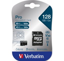 Verbatim Pro 128 GB MicroSDXC UHS-I Classe 10