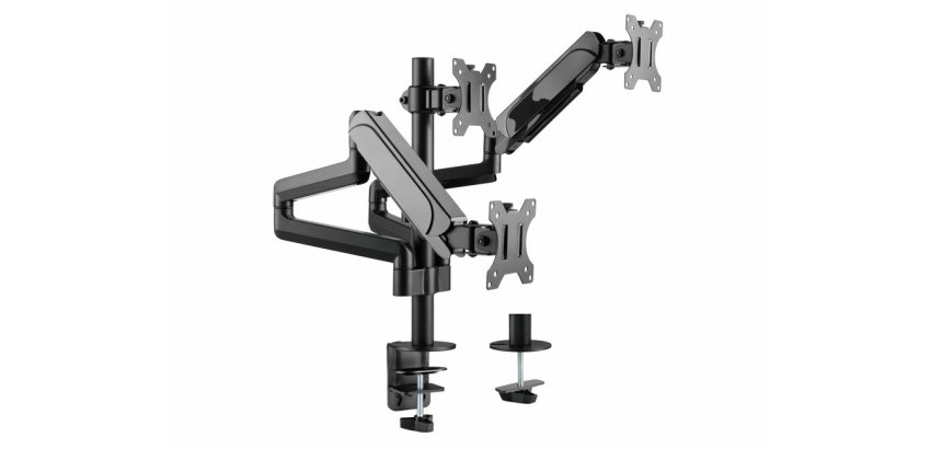 Equip Soporte de sobremesa para monitor triple de 17"-27