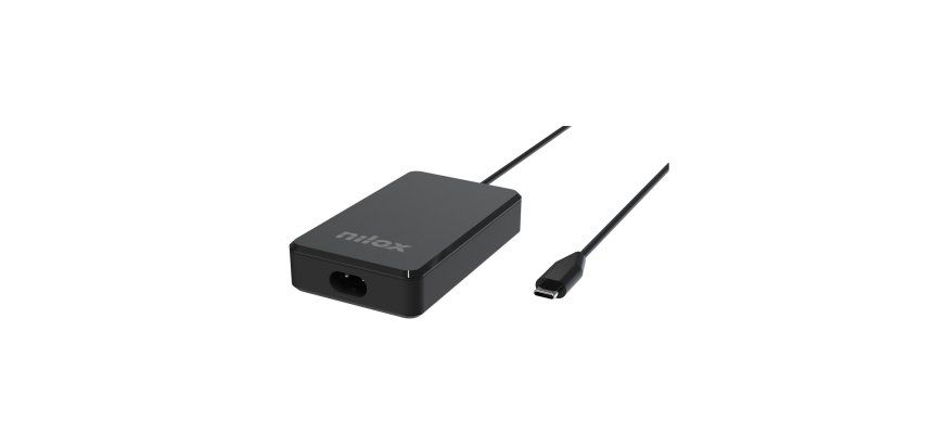 Nilox NXPDCGAN100W mobile device charger Laptop, Tablet, Smartphone Black AC Fast charging Indoor