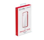 Celly Laser Matt custodia per cellulare 15,5 cm (6.1") Cover Trasparente, Rosso