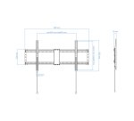 TooQ LP4390F-B soporte para TV 2,29 m (90") Negro