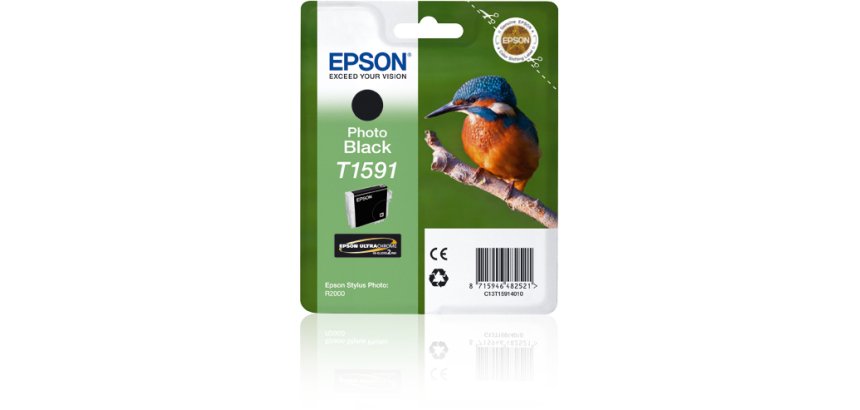 Epson Cartouche "Martin-pêcheur" - Encre UltraChrome Hi-Gloss2 Noir Photo