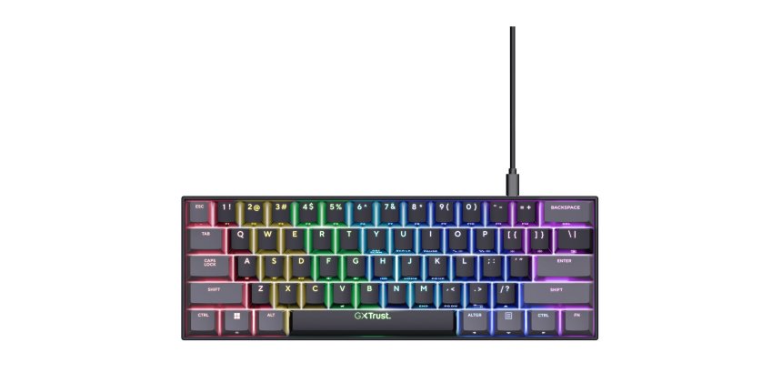 Trust GXT 867 Acira tastiera Gaming USB QWERTY Italiano Nero