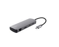 Trust 25672 hub & concentrateur USB Type-C Gris