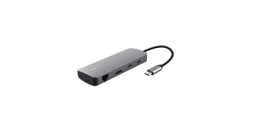Trust 25672 hub & concentrateur USB Type-C Gris