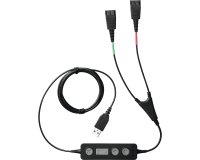 Jabra 265-09 cable de audio USB2.0 2x QD Negro