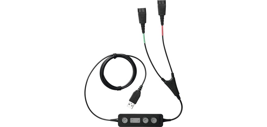 Jabra 265-09 câble audio USB2.0 2x QD Noir