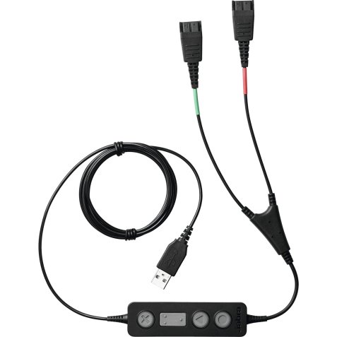 Jabra 265-09 câble audio USB2.0 2x QD Noir