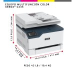 Xerox C235 A4 22 ppm Inalámbrica Copia/impresión/escaneado/fax PS3 PCL5e/6 ADF 2 bandejas Total 251 hojas