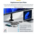 StarTech.com Station d'Accueil USB-C Triple Écrans 4K (2x 4K 60Hz, 1x 4K 30Hz), Alimentation 100W, 6 Ports USB (10 Gbps), Gigabit Ethernet, DisplayPort + HDMI, Station d'Accueil pour PC Windows Sans Pilote