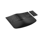 HP 960 - Tastatur-und-Tastenfeld-Set - kompakte Größe, 2-Zonen-Layout, separater Ziffernblock, kurzer Tastenhub, Multi-Device clavier Maison RF sans fil + Bluetooth Noir