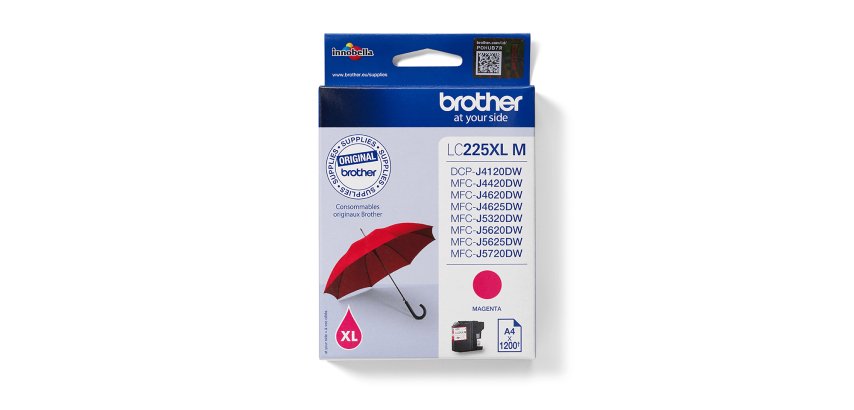 Brother LC225XLM cartuccia d'inchiostro 1 pz Originale Magenta