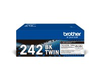 Brother TN242BKTWIN Twin Pack of Original Toner Cartridges – Black