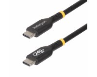 StarTech.com 2m USB-C Laadkabel, Charge & Sync, 240W (5A) PD EPR, USB 2.0, Laptop Type C Laadkabel, USB-IF Gecertificeerd, TPE Mantel - Zwarte USB-C Oplaadkabel