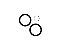 Celly CAMERALENS1053 protezione per lo schermo e il retro dei telefoni cellulari Protezione per obiettivo della fotocamera Apple 1 pz