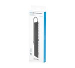 AISENS USB-C Dock 13 en 1, USB-C A 2xHDMI, 1xDisplayPort, 1xRJ45, 3xUSB-A, 2xUSB-C, 1xUSB-C PD, 1xSD, 1xMicro SD, 1xAudio, 1xRanura Kensington, 30cm