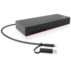 Lenovo 40AF0135EU laptop dock & poortreplicator Bedraad Zwart