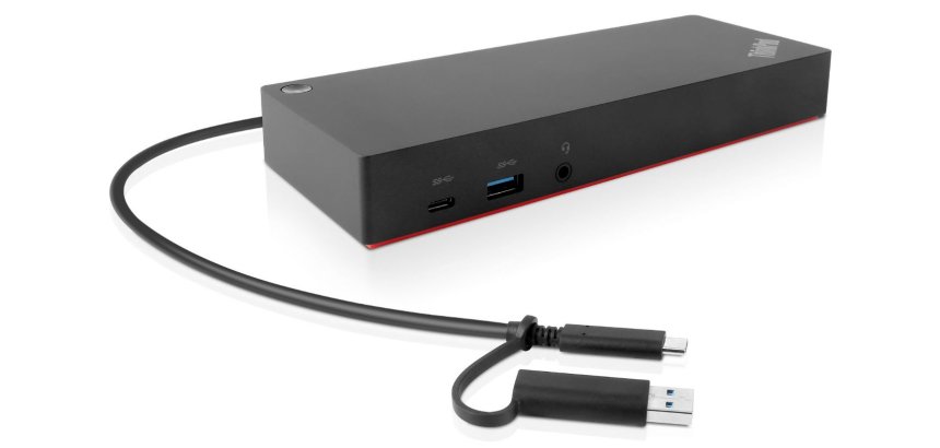 Lenovo 40AF0135EU laptop dock/port replicator Wired Black