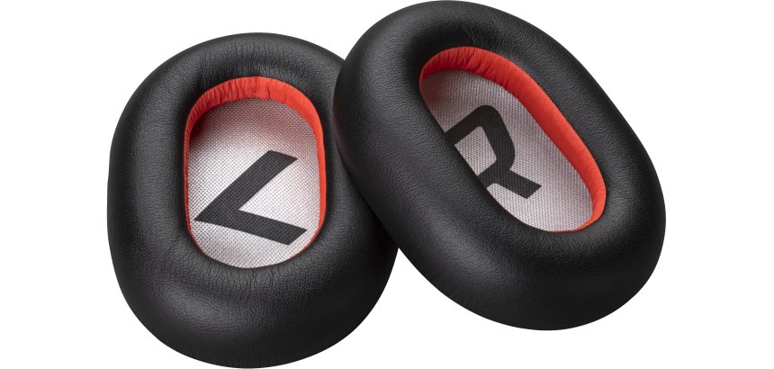 HP Poly Oreillette en similicuir noire Poly Voyager 8200 (2 pièces)