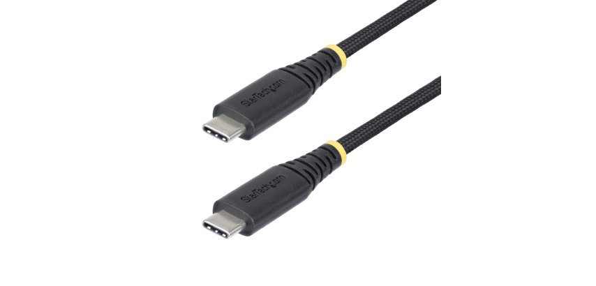 StarTech.com 1m USB-C-Ladekabel, robust und ultraflexibel, PD EPR 240W (5A), USB 2.0-Ladekabel für Laptops, USB-IF-zertifiziert, strapazierfähiges USB-C-Ladekabel