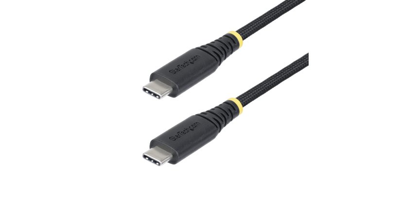StarTech.com Cable de Carga USB-C de 1m - Cable Cargador USB Tipo C - PD EPR 240W 5A - Durable y Ultra Flexible - Cable Cargador USB 2.0 de Servicio Pesado - Certificado USB-IF