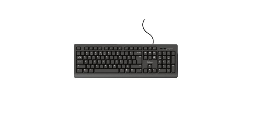 Trust TK-150 keyboard Office USB QWERTZ German Black