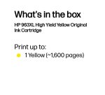 HP 963XL High Yield Yellow Original Ink Cartridge