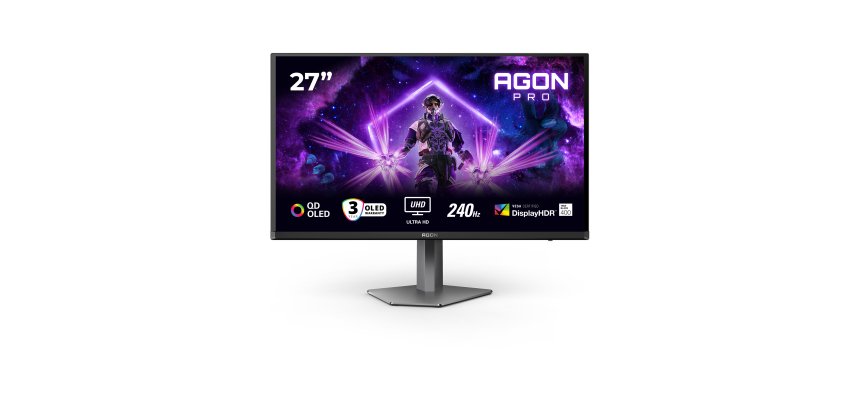 AOC G2 AG276UZD écran plat de PC 67,3 cm (26.5") 3840 x 2160 pixels 4K Ultra HD OLED Noir