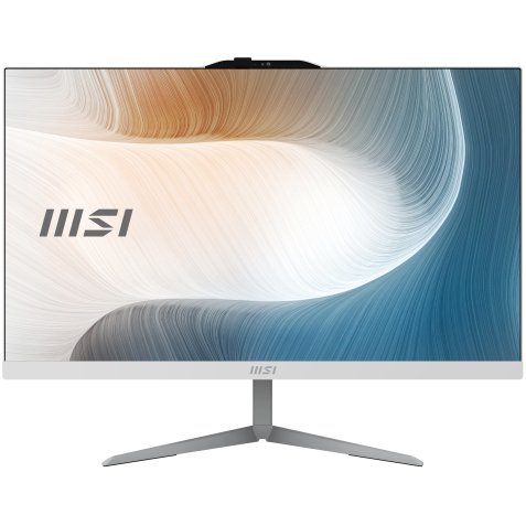 MSI Modern AM242 1M-1243IT Intel Core 3 100U 60,5 cm (23.8") 1920 x 1080 Pixel PC All-in-one 8 GB DDR5-SDRAM 256 GB SSD Windows 11 Pro Wi-Fi 6E (802.11ax) Bianco