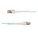StarTech.com Câble Fibre Optique Multimode LC à LC (UPC) OM4 de 4m avec Languettes Push-Pull, 50/125µm, Réseaux 100G, Insensible à la Courbure, Faible Perte d'Insertion, Cordon de Raccordement Fibre LSZH